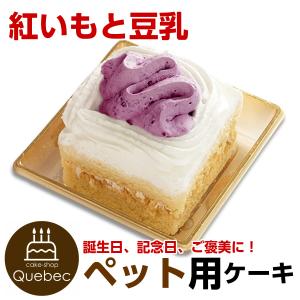 誕生日ケーキ バースデーケーキ ワンちゃん用 犬用 コミフ 紅いもと豆乳のショートケーキ ペットケーキ