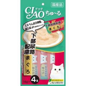 いなば 猫用 チャオちゅーる 下部尿路配慮　まぐろ14g×4本　6袋セット