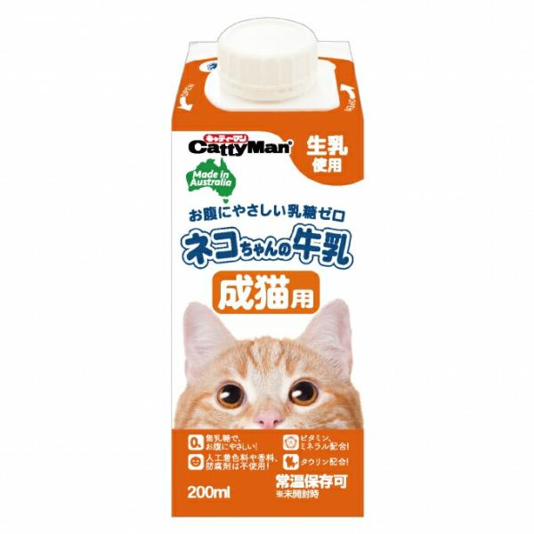 キャティーマン ネコちゃんの牛乳 成猫用 200ml