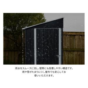戸外収納庫 片流れ屋根 物置き 屋外 大型収納...の詳細画像3
