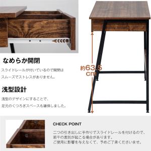 パソコンデスク 引き出し付き 机 デスク 収納...の詳細画像4
