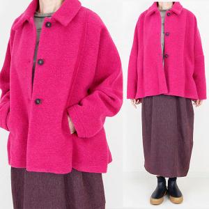 M&KYOKO　ピンク　ロングカーディガン　佐藤繊維 エム&キョウコ佐藤繊維カーディガン M&KYOKO ピンク ロング