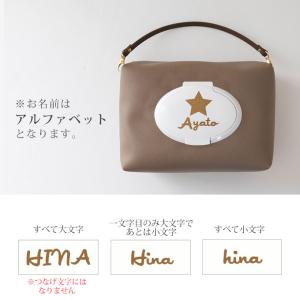 おむつポーチ 名入れ おしりふき内蔵 大容量 ...の詳細画像5