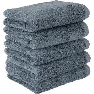 ボリュームリッチ #003 フェイスタオル スモーキーブルー 5枚セット