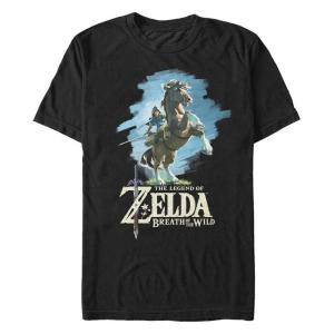 フィフス サン Fifth Sun メンズ Tシャツ トップス Nintendo Legend of Zelda Link Breath of The Wild Short Sleeve T-Shirt Black