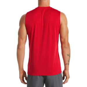 ブランド品専門の メンズ Nike ナイキ ラッシュガード Red University Guard Rash Sleeveless Essential 水着 ビーチウェア ノースリーブ ラッシュガード Whatisagpo Com