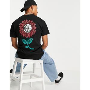 ヴァンズ Vans メンズ Tシャツ トップス Planta back print t-shirt in black ブラック