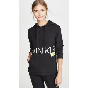 カルバンクライン Calvin Klein Underwear レディース パジャマ・トップのみ インナー・下着 Hazard Long Sleeve Hoodie Black