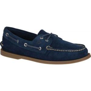 【残り１点！】【サイズ：9-M】スペリートップサイダー Sperry メンズ シューズ・靴 デッキシューズ Top-Sider Authentic Original Boat Shoe Navy/Navy Suede