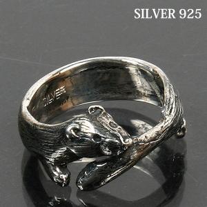 フェレット グッズ ITANZA ぷらぷらフェレット ピアス シルバー925 SI