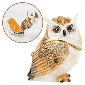 田中稚芸 ミニアート「不苦労」 CT-01206 フクロウ ふくろう 雑貨 絵画