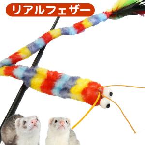 フェレット おもちゃ ルークラン ループ ロッティーズ レインボーワーム じゃらし 玩具 ペット用おもちゃ オモチャ ロングじゃらし 猫 猫じゃらし トイ 動画