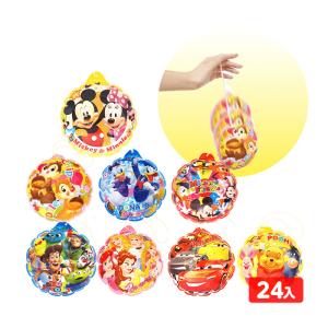 ディズニー オールスター まんまる エアーヨーヨー 2 ( 24個装入 ) ビニール 空気ビニール おもちゃ 不良返品不可 縁日 景品 問屋 お祭り 子供