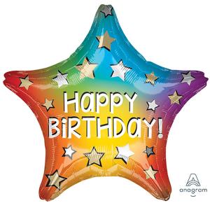 19インチ スター(約48cm) ハッピーバースデー イェイ ANG41312 1枚販売
