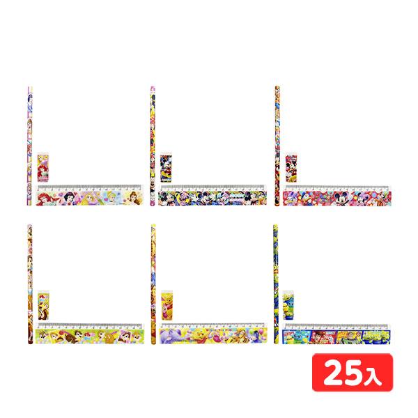 ディズニー 3点文具セット 25個入 景品 おもちゃ お祭り 縁日 縁日 景品 問屋 お祭り 子供 ...