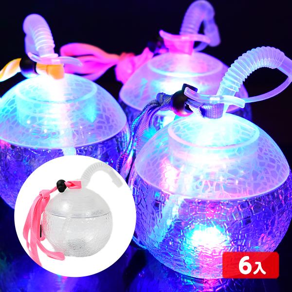 6個セット ピカピカ光る！ メロンボトル 約400ml 光るおもちゃ 景品 おもちゃ ひかるおもちゃ...