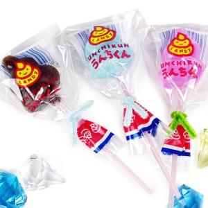 うんちくんキャンディ (クリア) 60個装入 駄菓子 お菓子 おかし 縁日 景品 問屋 お祭り 子供 おもちゃ 祭り 縁日用品 屋台 イベント｜festival-plaza