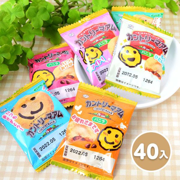 不二家 1枚カントリーマアム バニラ 40個装入 駄菓子 お菓子 おかし 縁日 景品 問屋 お祭り ...