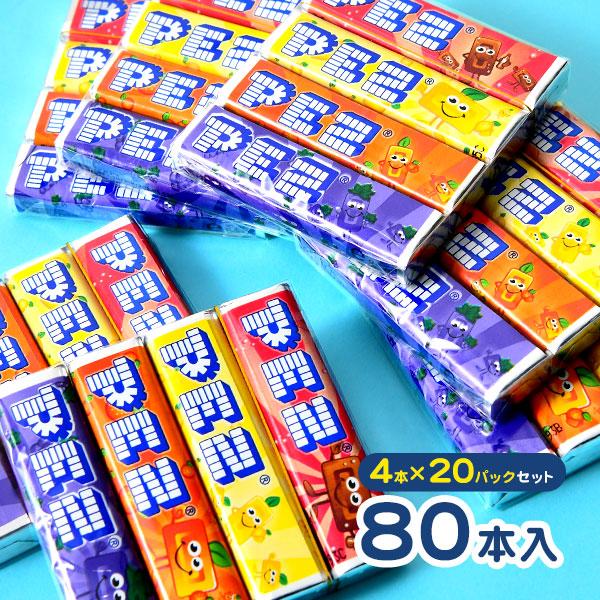 森永 PEZ ペッツ 詰替え 20パックセット 80本入 駄菓子 お菓子 おかし 送料無料 縁日 景...