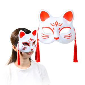 DAISHIN（大進） お面 猫柄 十六 華 黒 [M便 1/1] : シブヤ文具 - 通販