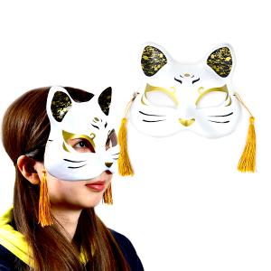 お面 猫面 クロミ ／サンリオ 6枚入 おめん キャラクター お祭り 縁日