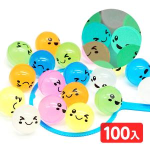 光る にっこり スーパーボール 27mm 100入