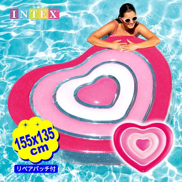 インテックス スイート ハート フロート 58727 1．55mx1．35mx25cm INTEX ...