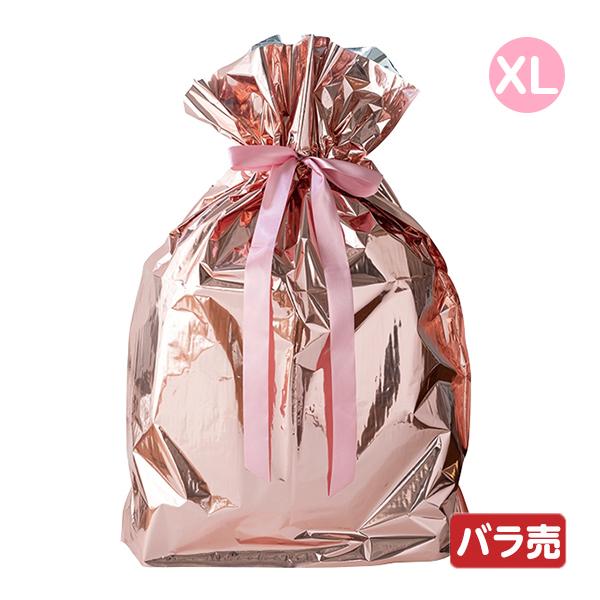 APN-RBXL 【バラ販売】 アルミリボン付バッグ -XL ピンク 1枚 包装 ギフト ラッピング...
