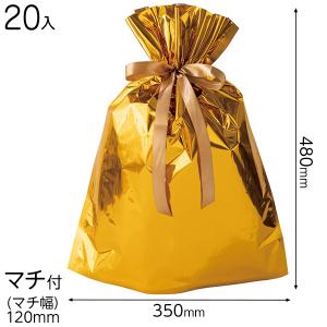 AGO-RBS アルミ蒸着リボン付バッグ -S 20枚 包装 ギフト ラッピング 縁日 景品 問屋 お祭り 子供 おもちゃ 祭り 縁日用品 屋台 イベント｜festival-plaza