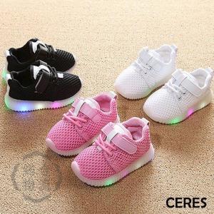 Led光る靴虹スリッパキッズニジ子供靴キッズシューズ男の子女の子ランニングシューズキッズシューズ足元が光る 国内即発送
