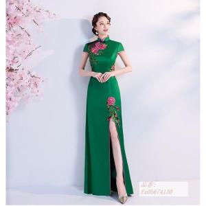 チャイナドレス ミニ グリーン ファッション の商品一覧 通販 Yahoo ショッピング