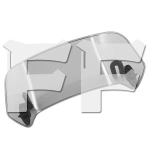 オートバイ 調整式 フロントウィンドスクリーン ウインドシールド エアデフレクター バイク 風防 120mm  (灰色)  新品｜ff-carshop