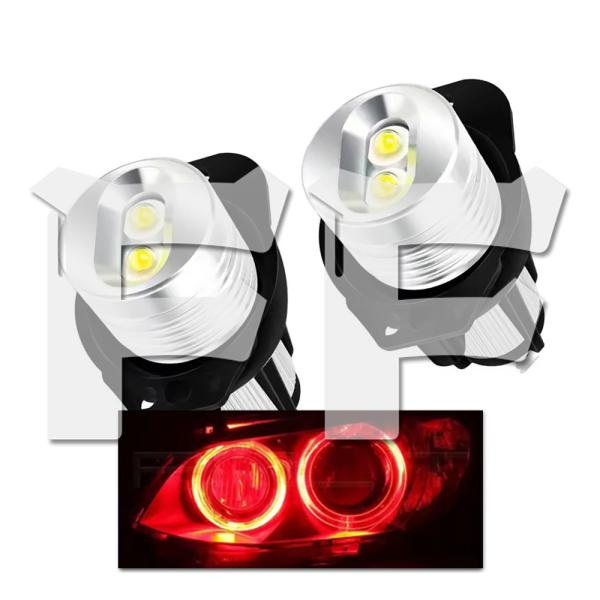 送料無料● 発光カラー：レッド BMW イカリング エンジェルアイ 3シリーズ E90 E91 キャ...