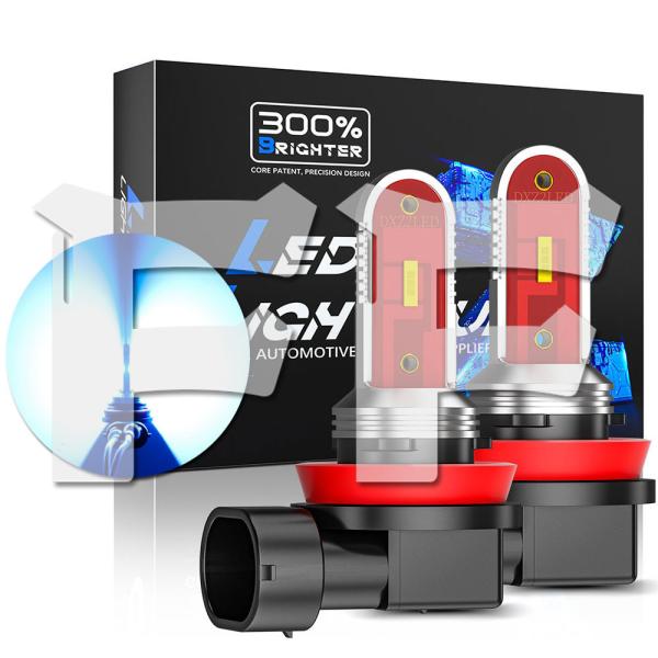 30W H8/H9/H11/H16兼用 CSPチップ ブルー 3600LM LED ヘッドライト フ...