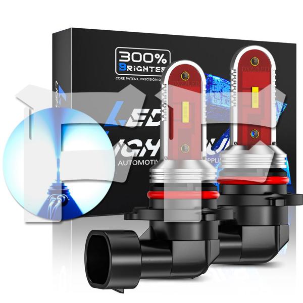 送料無料● 30W HB3/HB4兼用 CSPチップ ブルー 3600LM LED ヘッドライト フ...
