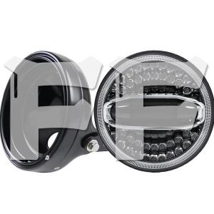 Eマーク認証品 ハーレー ヤマハ ホンダ スズキ カワサキ LED 7インチ