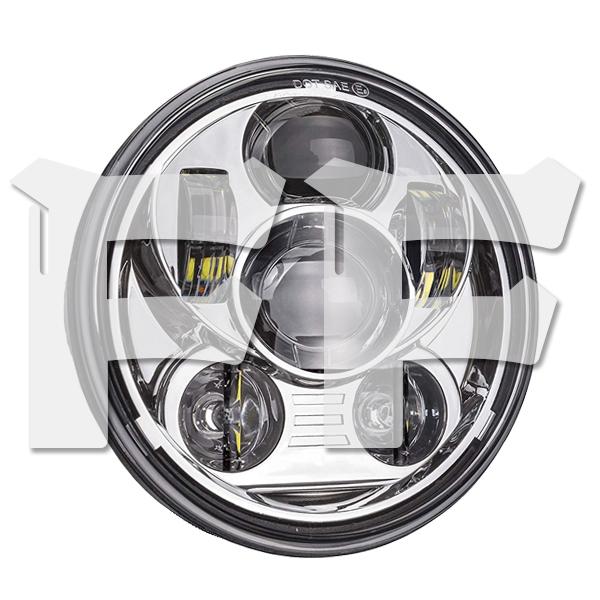 送料無料● ハーレー 5.75~6.5インチ LED プロジェクション ヘッドライト Hi.Lowビ...