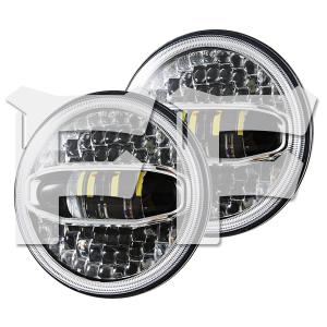 送料無料○ JEEP ラングラー 7インチ LED ヘッドライト プロジェクター