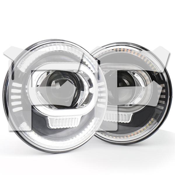 Jeep LED ヘッドライト JK JKU TJ LJ スズキ ジムニー ハマー H2 HI.Lo...