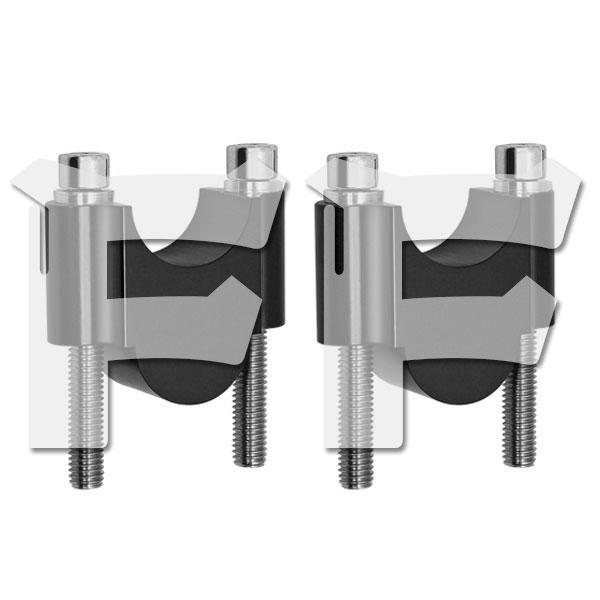 オートバイ ハンドルバーライザー 28mm ヤマハ カワサキ XTZ125 セロー250 TW225...