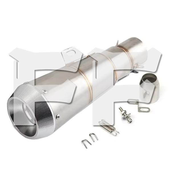 送料無料● オートバイ エキゾーストパイプー AK バイク サイレンサー マフラー 排気管 Z750...