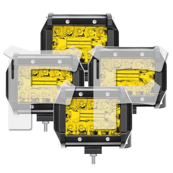 送料無料● 4インチ LED ワークライト 60W SUV ボート建設機械 ホード 4x4トラック ...