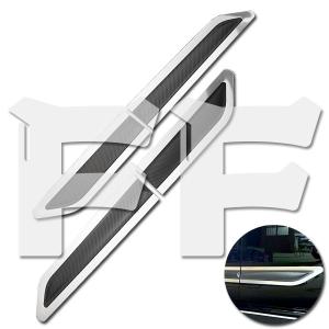 送料無料● ダイハツ TANTO タント LA650/660S 2019年~ サイド ドア トリム 外装 鏡面 メッキ ステンレス カーボン調仕上げ カスタム