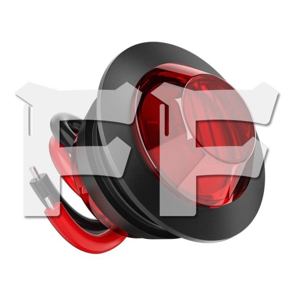 カラー：レッド 10個 埋込式 LED ライト ハザードランプ ポジションランプ トラック トレーラ...