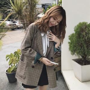 チェック柄 テーラードジャケット ブラウンの商品一覧 通販 Yahoo ショッピング