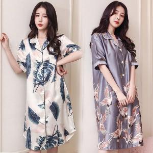 ネグリジェ パジャマ レディース 春夏 半袖ワンピース