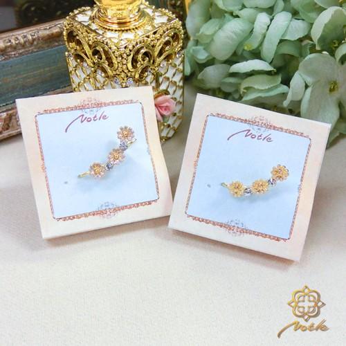 【メール便可】Notle／ノートル／マーガレットシリーズ ラインピアス／イヤークリップ／イヤーカフ／...