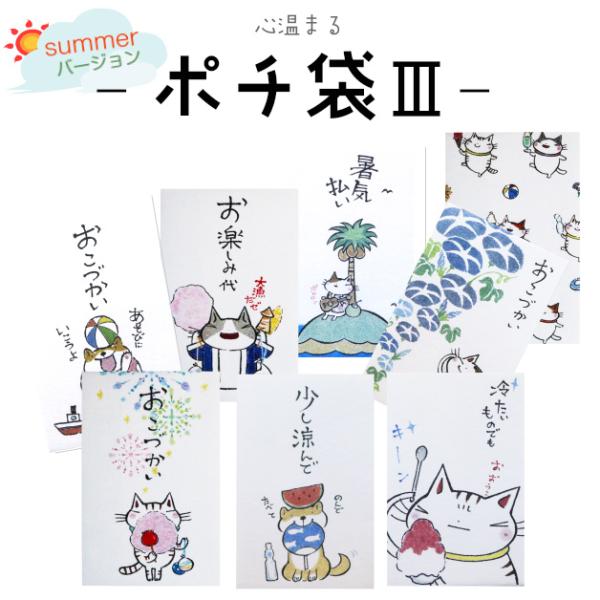 紙ing  小袋　ポチ袋　多目的ぽち袋　封筒　こづかい袋　気持ち　祝　夏　サマー　夏休み　お礼　メー...