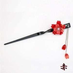花かんざし 簪 かんざし八重桜 2連チャーム ...の詳細画像3