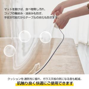 テーブルクロス ビニール 透明 2mm テーブ...の詳細画像3